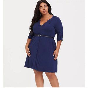 Torrid - Blue work dress